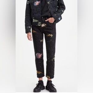 LEVIS STAR WARS JEANS 501 ORIGINAL NWOT SIZE W25 L26 BLACK LEVI STARWARS